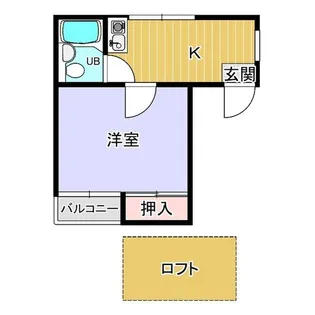 1Kの間取り画像