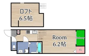 1SKの間取り画像