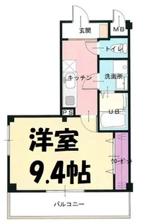 フェリオ南越谷【3階】の間取り