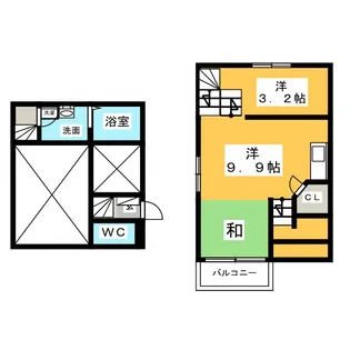 愛知県名古屋市西区笠取町4【アパート】の間取り