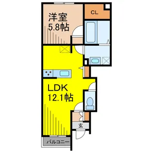 Alba bel【1階】の間取り