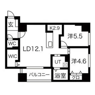 F006【3階】の間取り