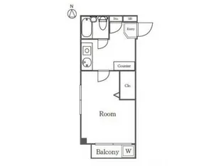 クレッセントK4【3階】の間取り