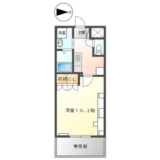 メルヴェ―ル【1階】の間取り