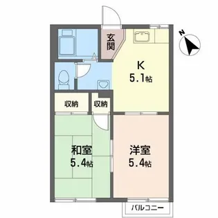 フォーブルオリバー【2階】の間取り