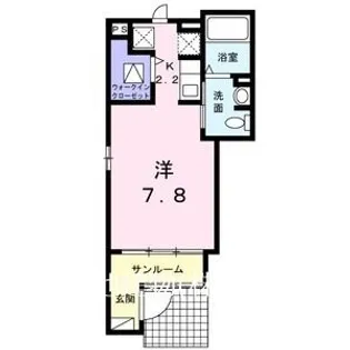 ベルメゾンK【1階】の間取り