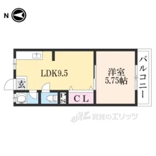 夢ゾン鴨川【4階】の間取り
