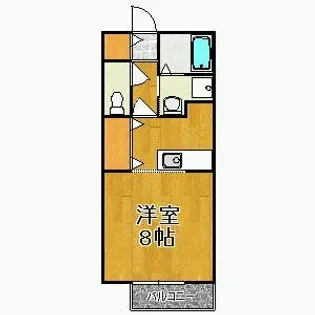 茨城県水戸市平須町【アパート】の間取り