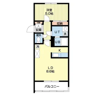 フェアモント山の手【4階】の間取り