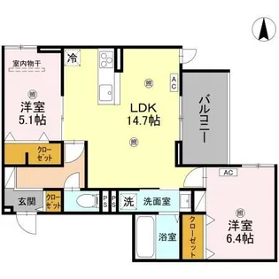 Green Village【3階】の間取り