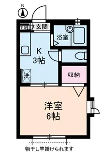 エスイーシー玉川ハイツ【2階】の間取り