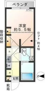 東京都中野区野方2【アパート】の間取り