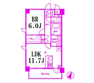 ピースフル【3階】の間取り