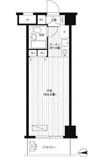 コスモリード蒲田【1階】の間取り