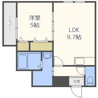 フジパレス諏訪ノ森III番館【1階】の間取り