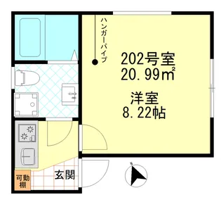 ノーブル四ツ木【2階】の間取り