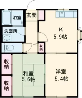 優コーポ【2階】の間取り