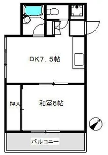 鶴見オゼキビル【4階】の間取り