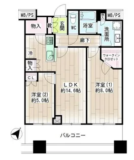 ル・サンク大崎ウィズタワー【20階】の間取り