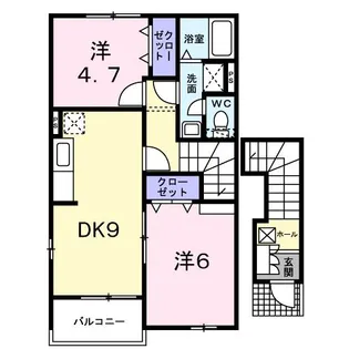 フランメゾンII【2階】の間取り