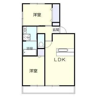 エスパース B棟【2階】の間取り