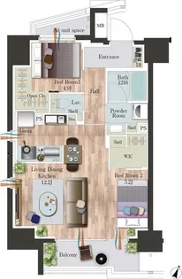 東京都板橋区清水町【マンション】の間取り