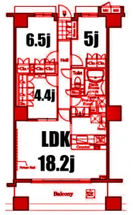 ザ・レジデンス本牧横浜ベイサイド【12階】の間取り