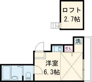 リオン六町【3階】の間取り