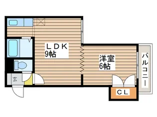 ラ・ニヴェルセール【2階】の間取り