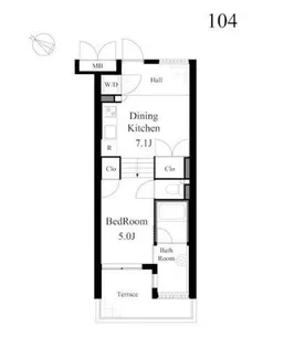 ライトハウス【1階】の間取り