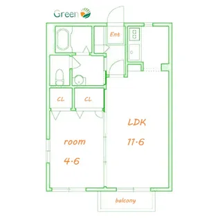 神奈川県藤沢市片瀬2【アパート】の間取り