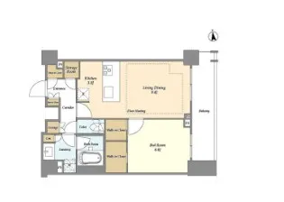 オアーゼ新宿市谷薬王寺【5階】の間取り