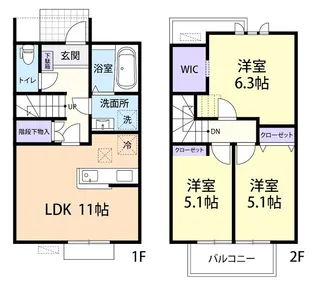 La Fraise Aの間取り