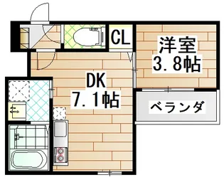 ジャカルタ519【3階】の間取り