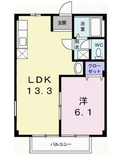 サンシティすぎやま【2階】の間取り