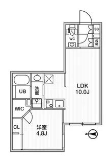 ルネサンスコート高田馬場Patria【1階】の間取り