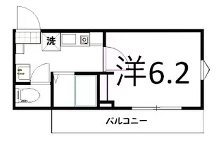 ショコラ井土ヶ谷【3階】の間取り