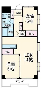 SRマンション【3階】の間取り