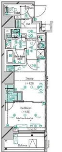 ガリシア千石【10階】の間取り
