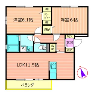 アネックスIII【1階】の間取り