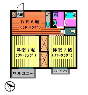 スカーラ緑園【3階】の間取り