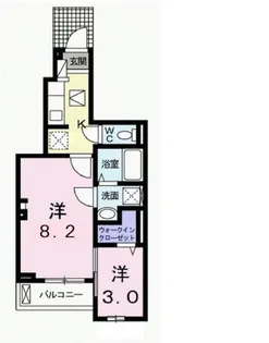 イリーデII【1階】の間取り