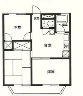 森ヶ丘第五マンション【1階】の間取り