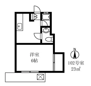 東京都世田谷区羽根木1【アパート】の間取り