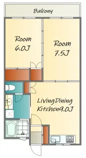 広島県広島市中区大手町3【マンション】の間取り
