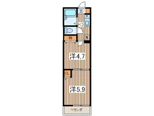 ベッテンコ-ト【2階】の間取り