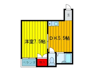 ハイツ天保山【2階】の間取り