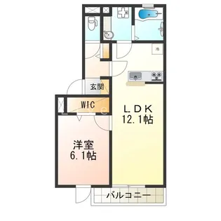 YKメゾン舞子台【2階】の間取り