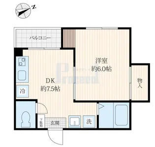 パレス浜野【2階】の間取り