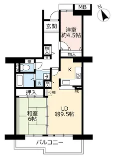 URルミナス箕面の森五番街【4階】の間取り